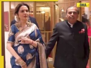 Nita Ambani stuns in traditional peacock blue Banarasi saree paired at Mumbai fashion gala, see viral pics